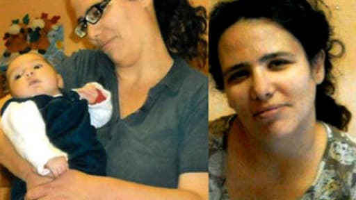 La maman et son bébé, deux photos diffusées par la police nationale.