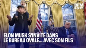  Elon Musk s'invite dans le Bureau ovale… avec son fils  