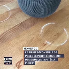 L'enceinte HomePod d'Apple a un problème avec les meubles en bois