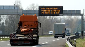 Vue de l’autoroute A41 à hauteur de Grenoble, le 14 mars.