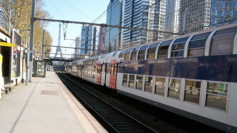 Le RER C à Paris.