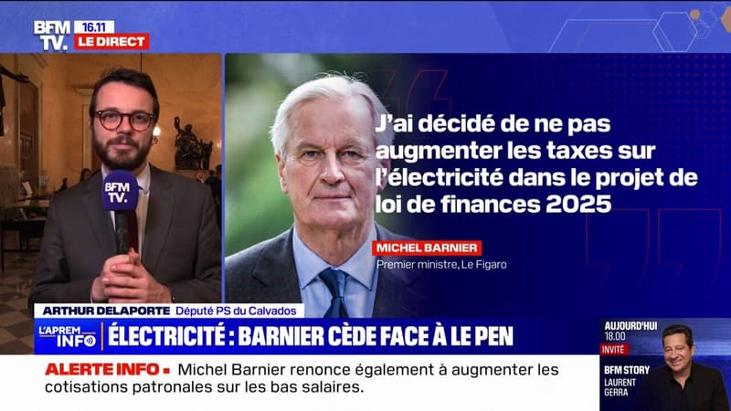 Budget 2025: Arthur Delaporte (PS) regrette de ne pas avoir été écouté par Michel Barnier