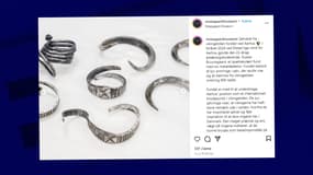 Sept rares bracelets en argent de l'ère viking ont été découverts dans l'ouest du Danemark, a annoncé lundi 19 août le musée Moesgaard.