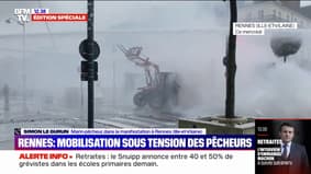 Rennes: "On veut juste revendiquer notre ras-le-bol, on n'est pas là pour casser", affirme un marin-pêcheur dans la manifestation