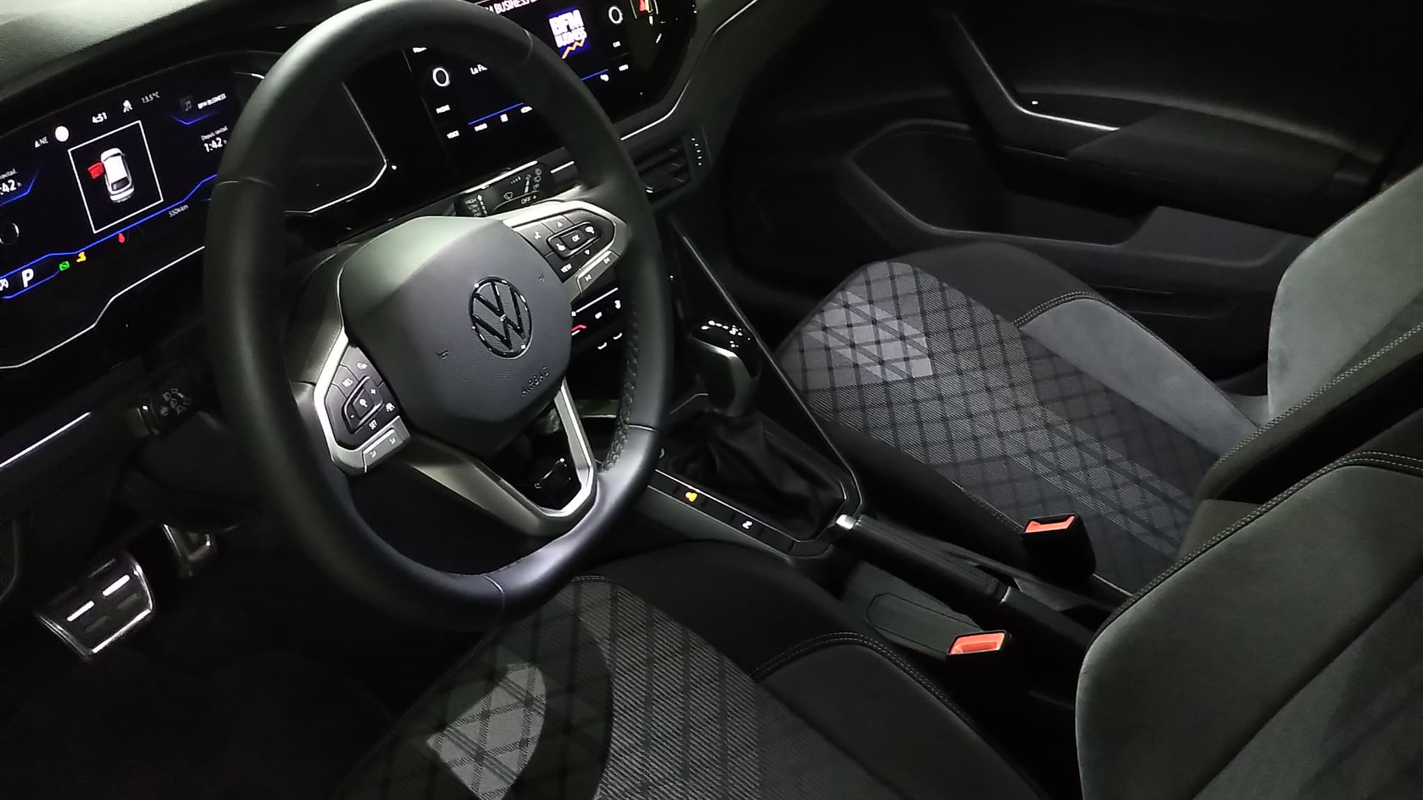 L'intérieur de notre modèle d'essai, en finition R-Line.