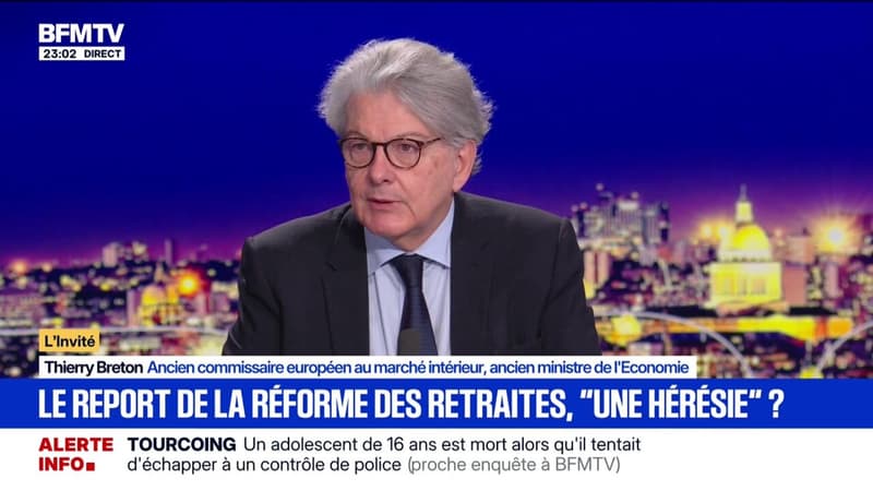 Réforme des retraites: "Quand on renonce, on paye le prix", explique Thierry Breton, ancien ministre de l'Économie