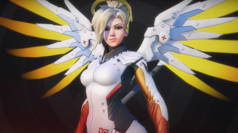 Le personnage Mercy, du jeu Overwatch