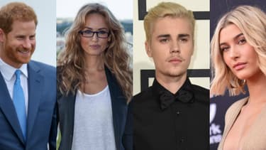 Prince Harry, Adriana Karembeu, Justin Bieber et Hailey Baldwin.