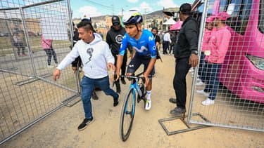Nairo Quintana lors du Tour de Colombie, le 8 février 2024
