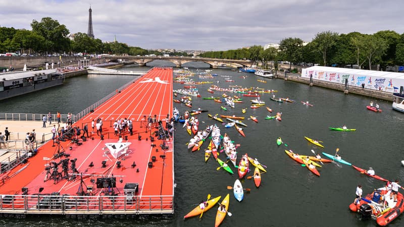 La Seine accueillera des épreuves lors des JO de Paris en 2024.