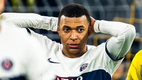 Kylian Mbappé dépité après Dortmund-PSG, le 13 décembre 2023
