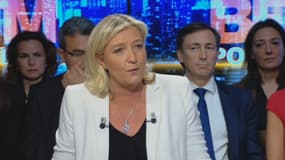 Marine Le Pen sur le plateau de BFMTV dimanche 11 mai