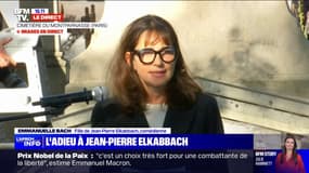 Obsèques de Jean-Pierre Elkabbach: "Souvent absent, il a tout sacrifié pour son métier" affirme sa fille, Emmanuelle Bach