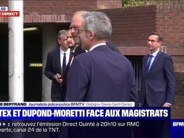 Castex et Dupond-Moretti sont arrivés au tribunal de Bobigny pour rencontrer les magistrats