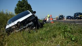 Image d'illustration - Un accident de la route à Epain, sur l'autoroute A10 le 26 juin 2018
