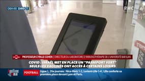 Passeport vaccinal: le professeur Cyrille Cohen, membre du conseil consultatif sur le vaccin au ministère de la Santé israélien estime qu'il "y a des réticences, mais elles ne sont pas contraignantes"