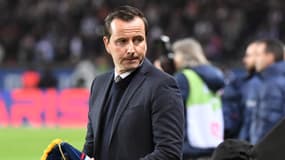 Julien Stéphan pendant un match de Strasbourg en L1, le 28 décembre 2022
