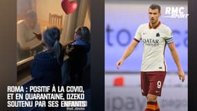 Coronavirus : L'image forte de Dzeko, séparé de ses enfants par une vitre