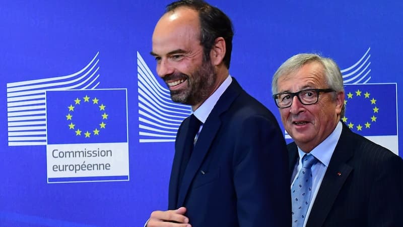 Jean-Claude Juncker, président de la Commission européenne, a salué "l'effort structurel" fait par le gouvernement d'Édouard Philippe.