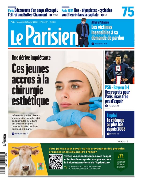 Des regrets tout de même en Une du Parisien, ce mercredi
