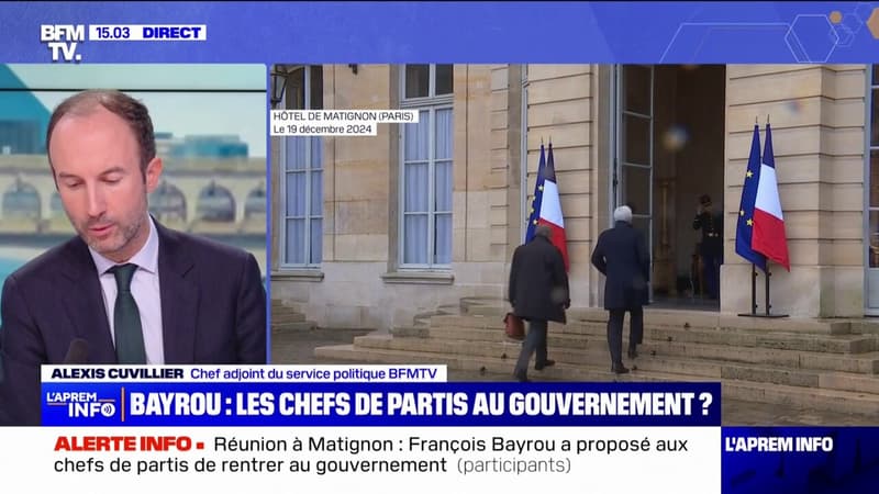 François Bayrou a proposé aux chefs de parti de rentrer au gouvernement