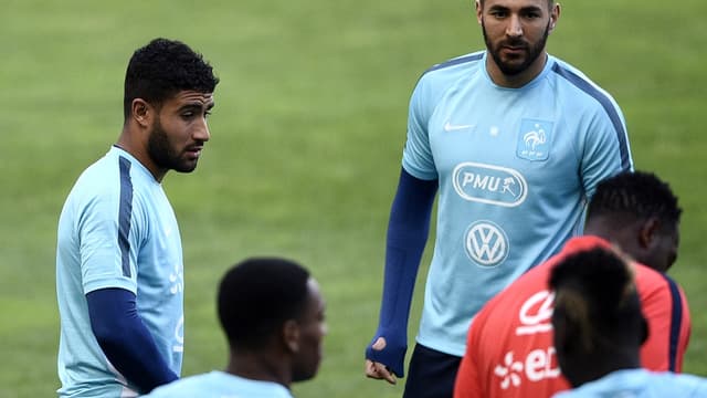 Nabil Fekir et Karim Benzema