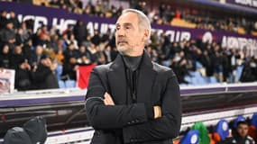 Adi Hütter sur le banc de Monaco face à Montpellier, le 17 janvier 2025.
