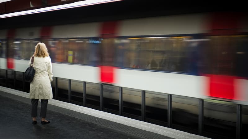 Le RER à la station Auber, à Paris. (photo d'illustration) 