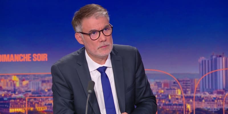 Olivier Faure sur le plateau de BFMTV ce dimanche 21 septembre 2025.