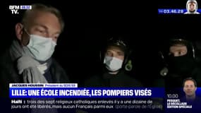 École maternelle incendiée à Lille: pour le président du SDIS 59, "on est sur un échelon de violence supplémentaire inacceptable"