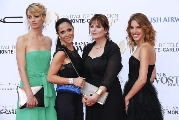  Sara Mortensen, Fabienne Carat, Cecilia Hornus et Léa Francois le 7 juin 2014 au festival de la télévision de Monte Carlo