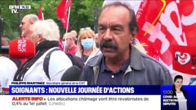 Manifestation de soignants: "On a l'impression que maintenant on recommence comme avant", s'indigne Philippe Martinez (CGT)