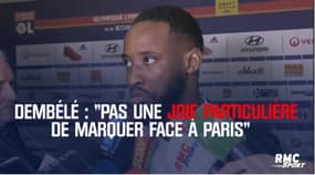 OL - Dembélé : "Pas une joie particulière de marquer face à Paris"
