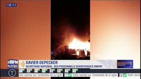 Chanteloup: "quand l'incendie est volontaire, on a de fortes chances de retrouver l'origine", assure Xavier Depecker, secrétaire national des professionnels scientifiques SNIPAT
