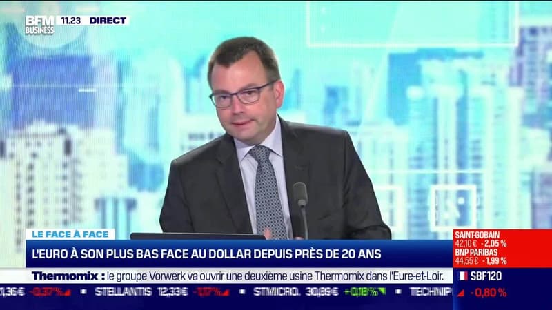 Frédéric Rollin VS Hervé Goulletquer : L'euro à son plus bas face au dollar depuis près de 20 ans - 11/07