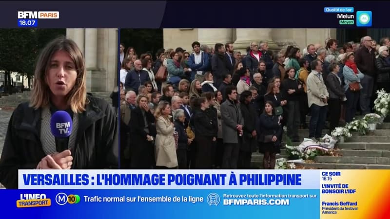 Meurtre de Philippine: près de 3.000 personnes rassemblées à Versailles pour les obsèques de la jeune étudiante (1/1)