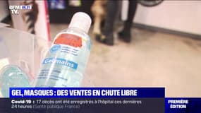 Covid-19: les ventes de gel et de masques en chute libre