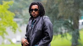 Le latéral français Jules Koundé lors de son arrivée à Clairefontaine, le 7 octobre 2024