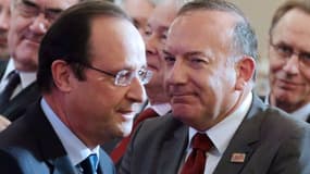 François Hollande et Pierre Gattaz, le président du Medef.