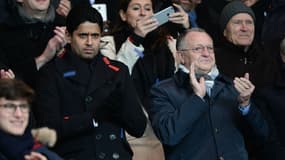 Jean-Michel Aulas et Nasser al-Khelaïfi