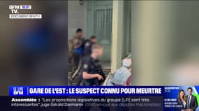Attaque au couteau à la gare de l'Est: les images de l'interpellation du suspect déjà connu de la justice