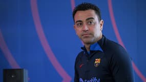Xavi en conférence de presse