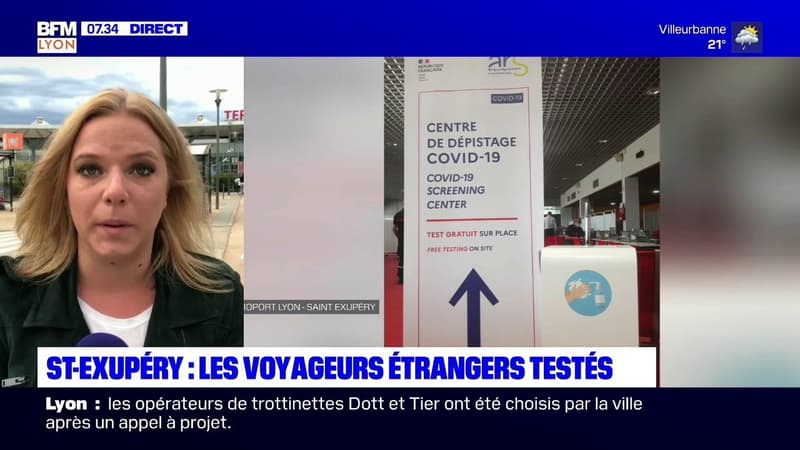 Aéroport Lyon-Saint-Exupéry: les voyageurs étrangers testés au Covid-19
