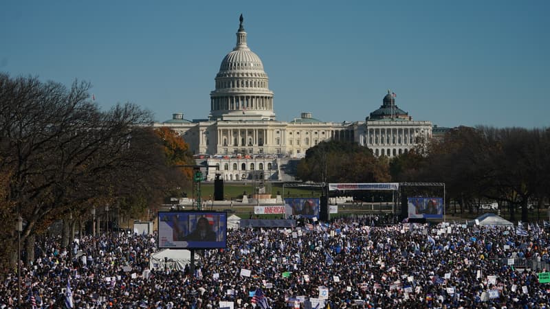 Guerre Israël-Hamas: 200.000 personnes rassemblées à Washington pour dénoncer l'antisémitisme
