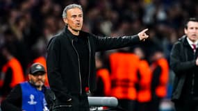 Luis Enrique lors du quart de finale aller de Ligue des champions entre le PSG et Aston Villa - le 09/04/2025