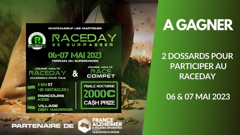 A gagner : Vos dossards pour la course d'obstacles RaceDay