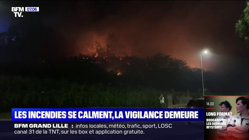 À Alès, un incendie spectaculaire déclenché par des pétards a menacé des habitations