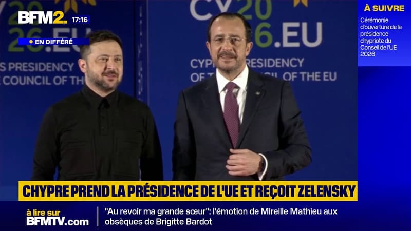 Chypre prend la présidence de l'UE et accueille Volodymyr Zelensky