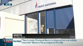 Congrès du FN: "Il faut regarder ce qui s'ouvre devant nous" estime Brigitte, militante