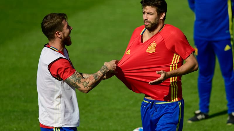 Sergio Ramos et Gerard Piqué